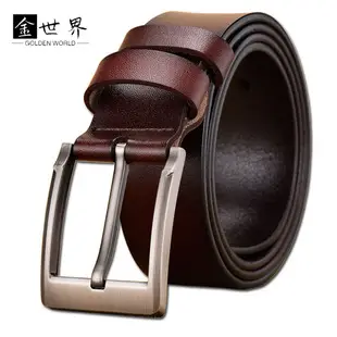 Men's Black Leather Belt 150cm Retro Style — feature 16