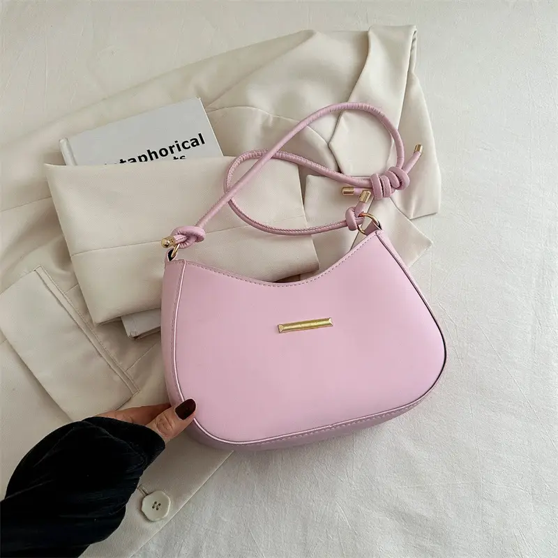 Black Half-Moon Crossbody Bag for Women 2025 - Image 2