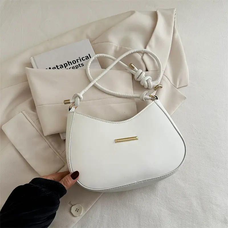 Black Half-Moon Crossbody Bag for Women 2025 - Image 3