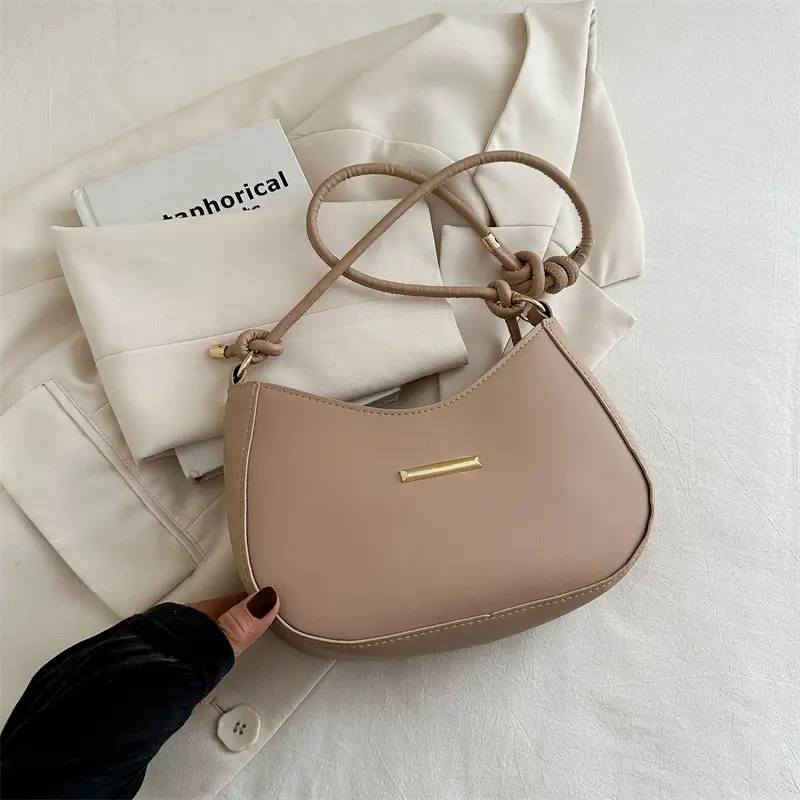 Black Half-Moon Crossbody Bag for Women 2025 - Image 4
