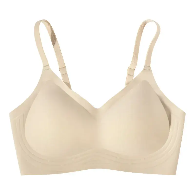 7A Antibacterial Thickened Cup Smooth Soft Support Underwear Women Small Chest Big Cartoon Chest Thin Bra - Image 9