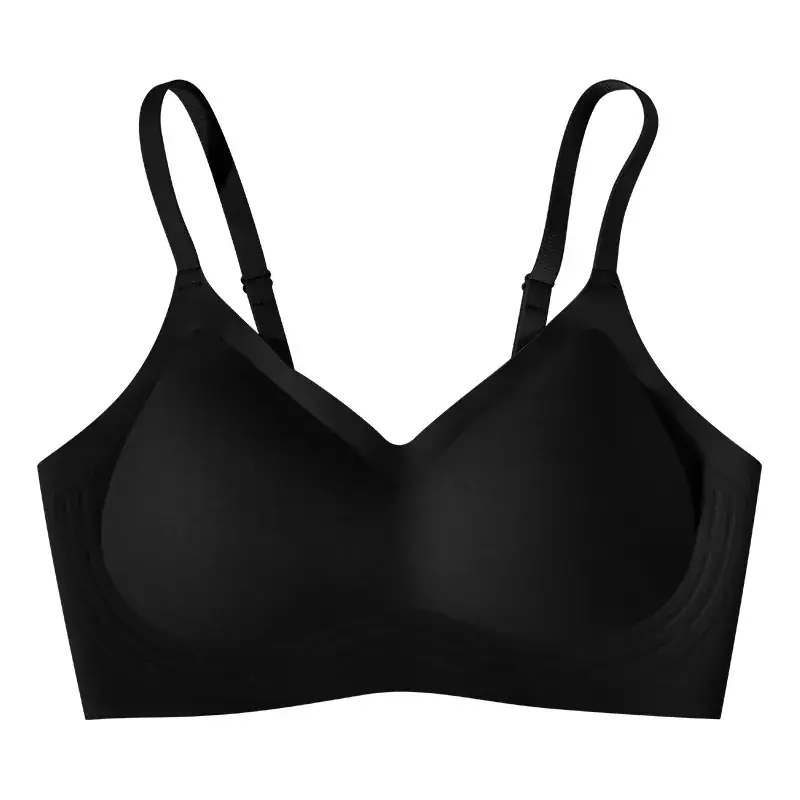 7A Antibacterial Thickened Cup Smooth Soft Support Underwear Women Small Chest Big Cartoon Chest Thin Bra - Image 4