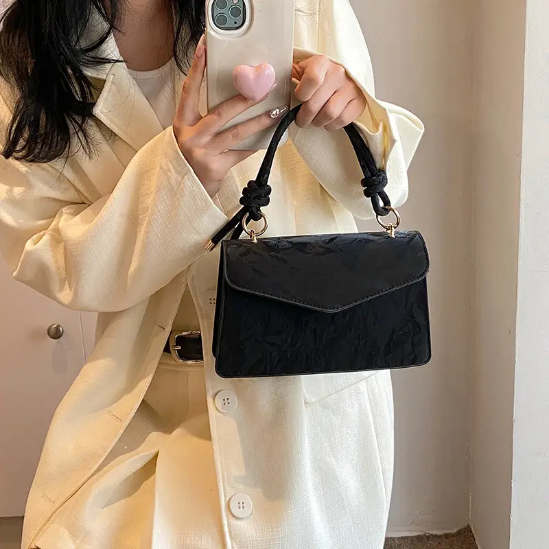 Women's Creamy Square Shoulder Messenger Bag 2024 - Image 7