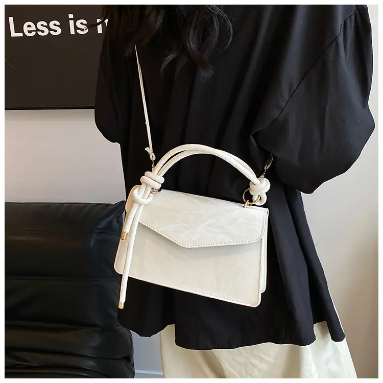 Women's Creamy Square Shoulder Messenger Bag 2024 — feature 17
