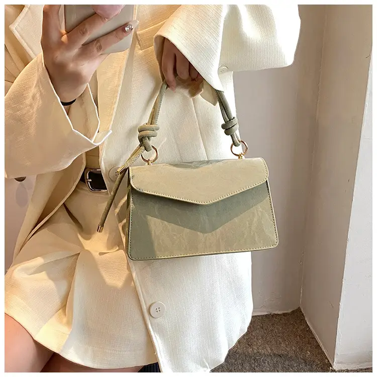 Women's Creamy Square Shoulder Messenger Bag 2024 — feature 23
