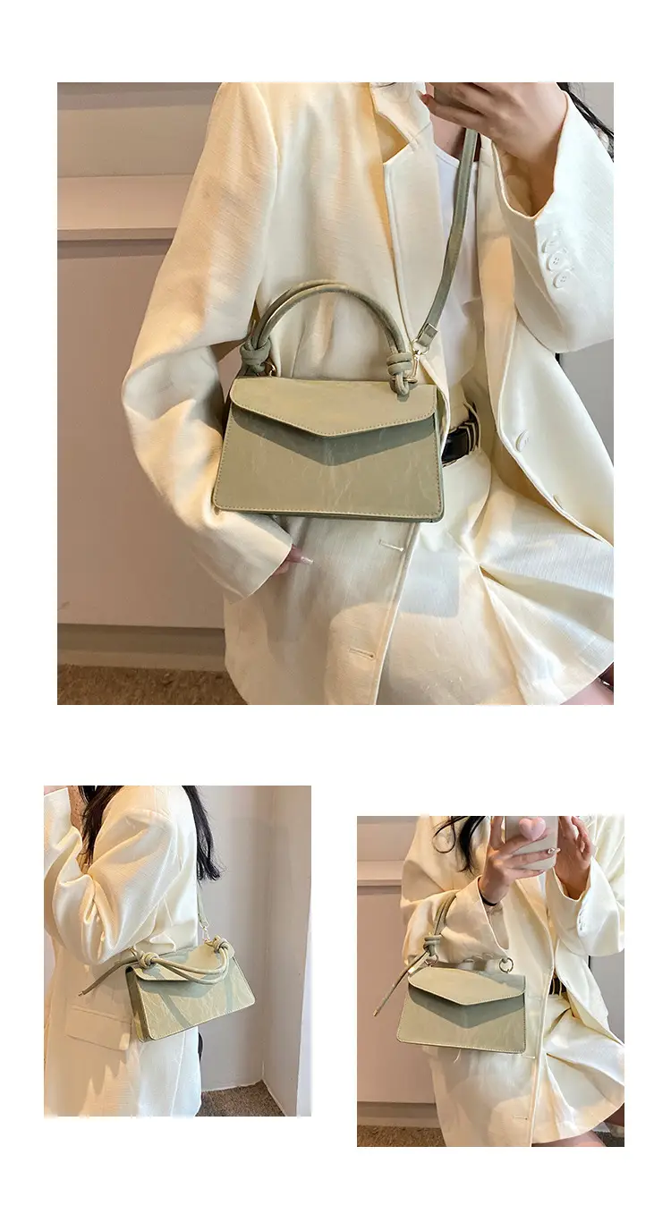 Women's Creamy Square Shoulder Messenger Bag 2024 — feature 6