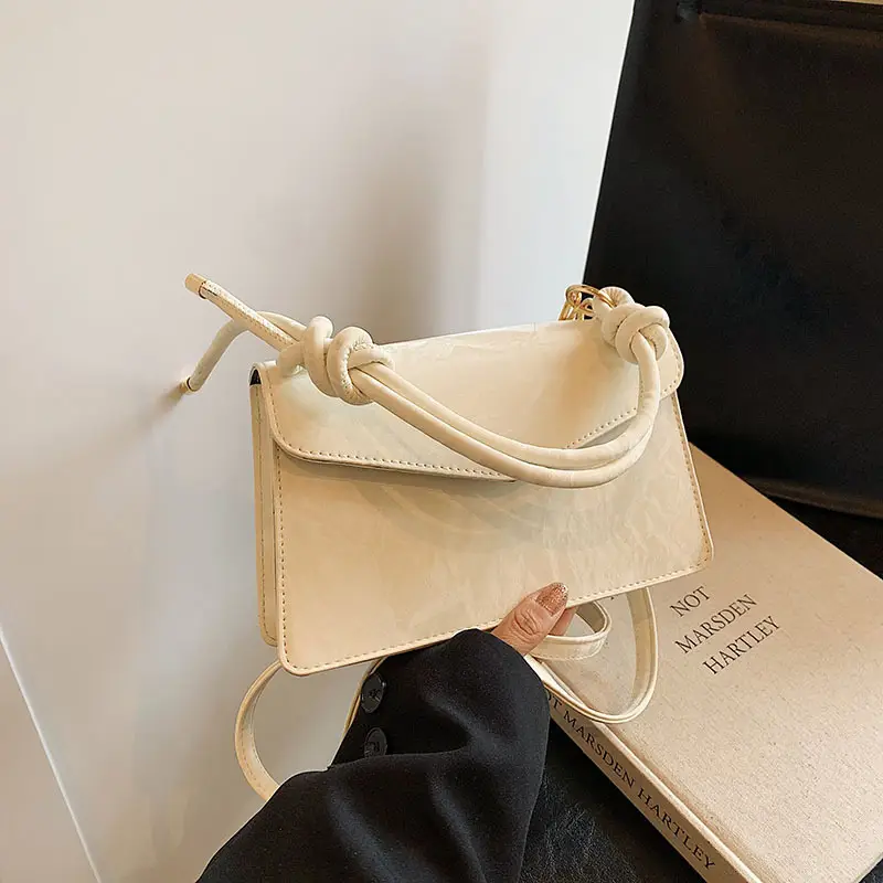 Women's Creamy Square Shoulder Messenger Bag 2024 - Image 2
