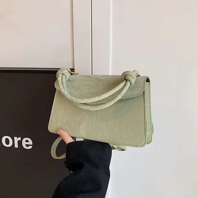 Women's Creamy Square Shoulder Messenger Bag 2024 - Image 4