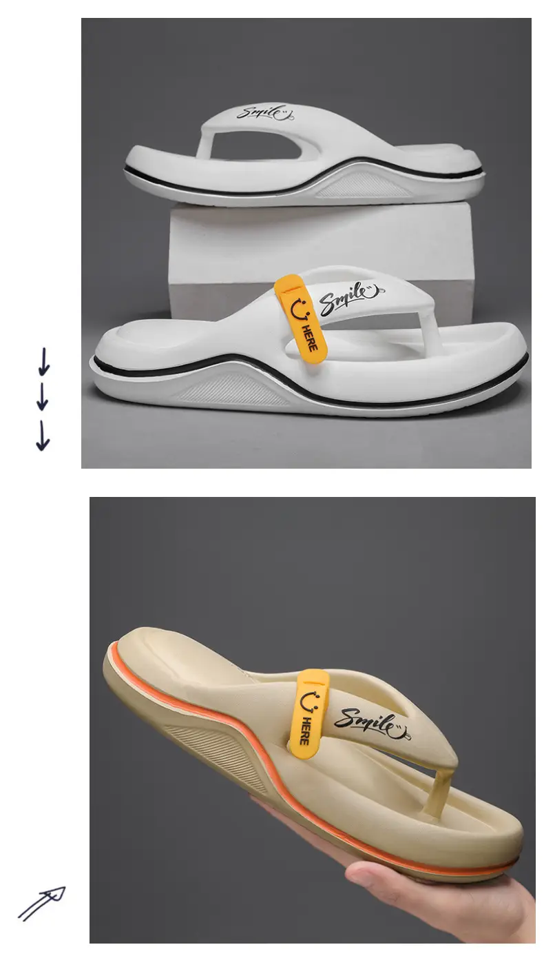 Summer New Korean Style Fashionable Casual Flip-Flops Men's Outwear Cross-border plus size Beach Shoes Trendy Men's Slippers — feature 7