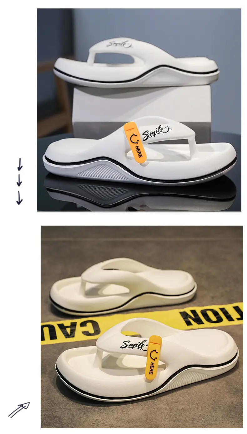 Summer New Korean Style Fashionable Casual Flip-Flops Men's Outwear Cross-border plus size Beach Shoes Trendy Men's Slippers — feature 9