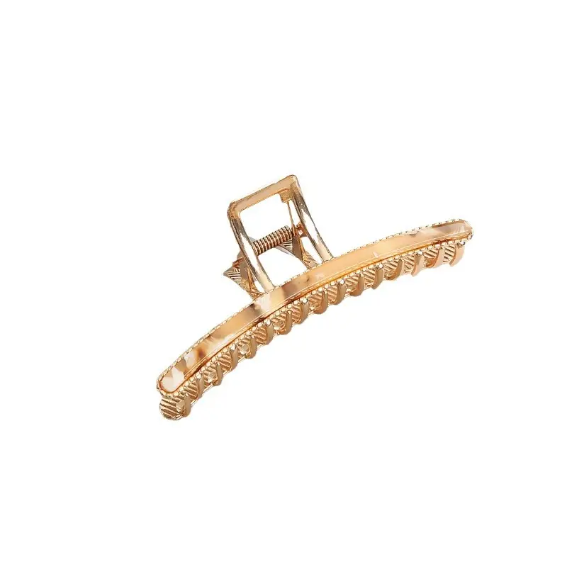 Korean Metal Hair Clip Large Size Gold - Image 10