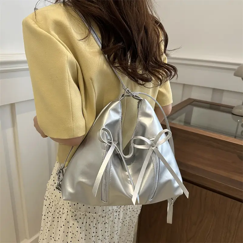 Black Korean Style Large Tote Bag for Women - Image 5