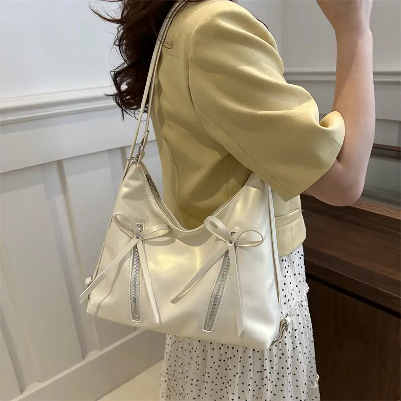 Black Korean Style Large Tote Bag for Women - Image 7