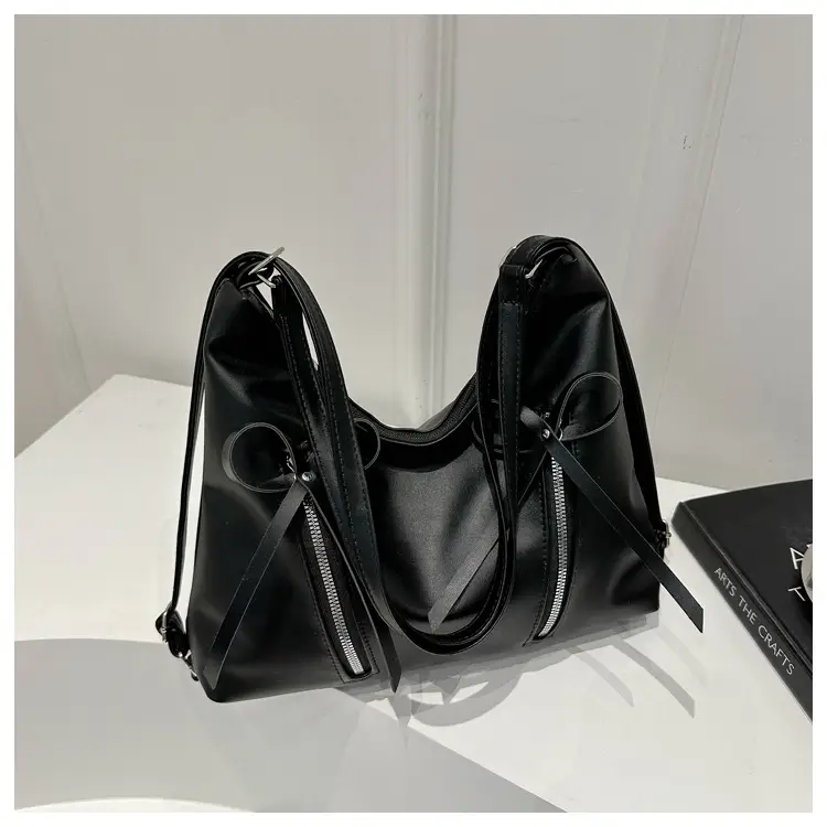 Black Korean Style Large Tote Bag for Women — feature 14