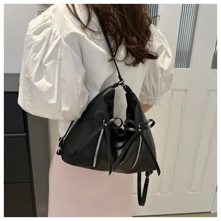 Black Korean Style Large Tote Bag for Women — feature 27