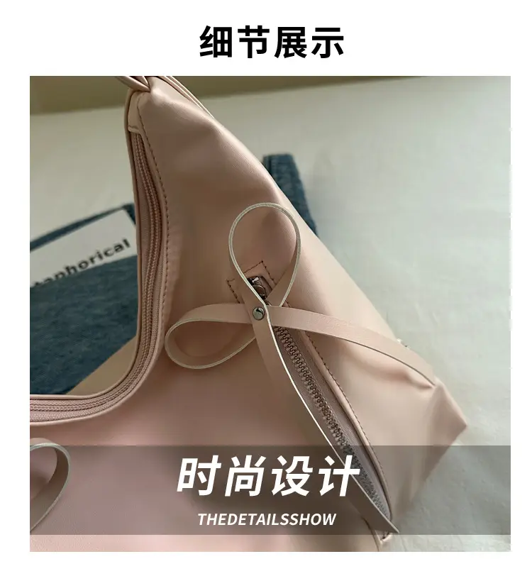 Black Korean Style Large Tote Bag for Women — feature 4