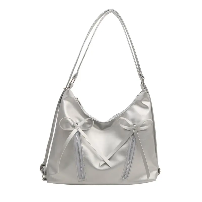 Black Korean Style Large Tote Bag for Women - Image 4