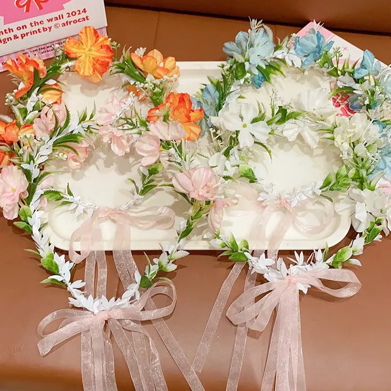 Girls' Flower Headband Mori Style 2024 New - Image 28