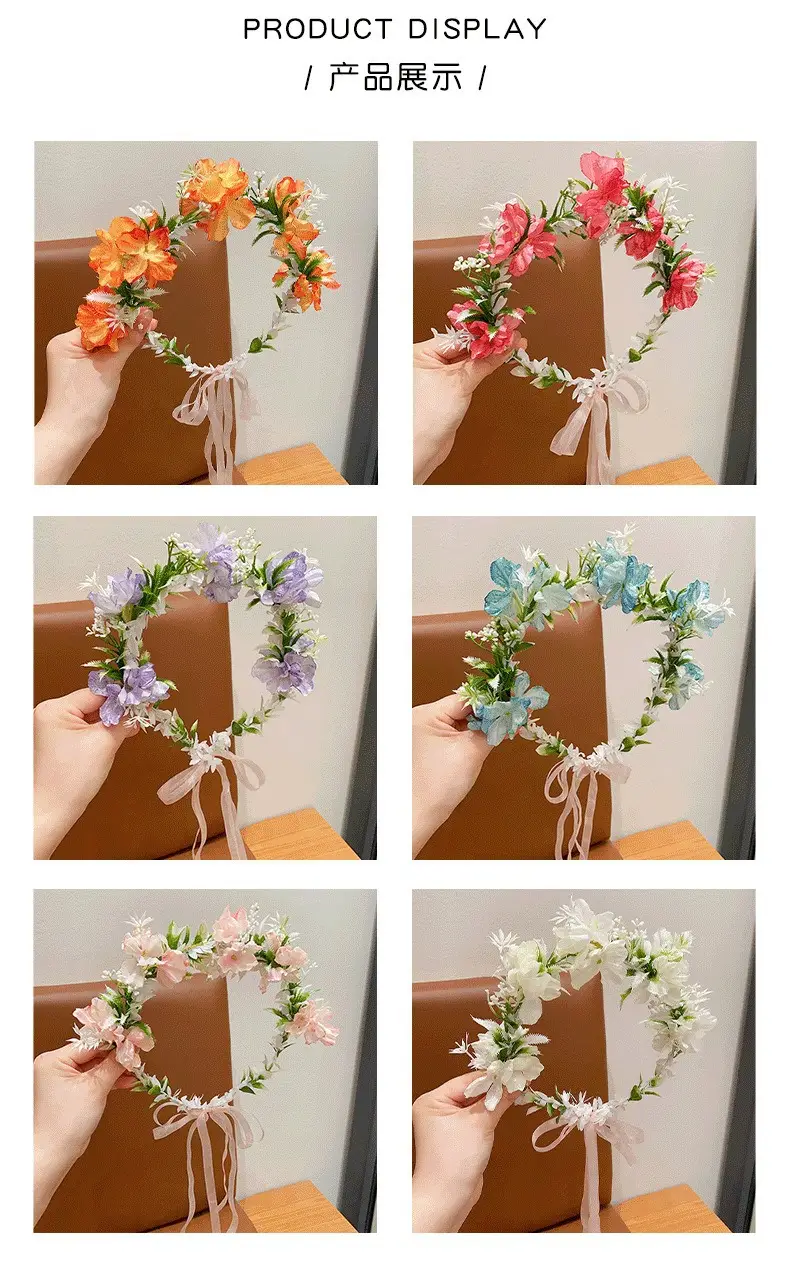 Girls' Flower Headband Mori Style 2024 New — feature 5