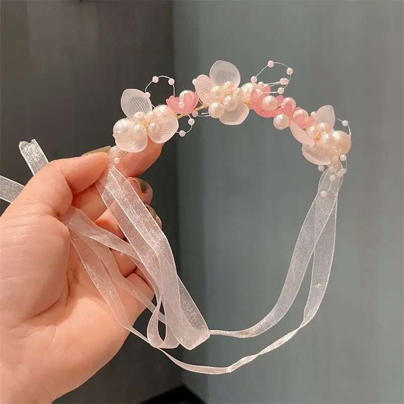 Girls' Flower Headband Mori Style 2024 New - Image 22