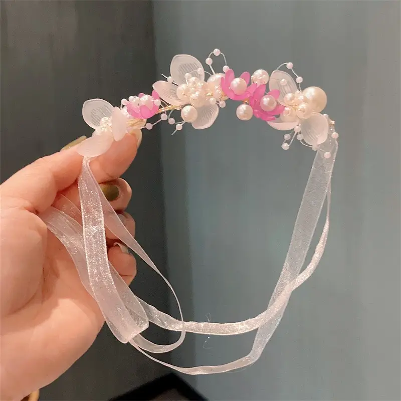 Girls' Flower Headband Mori Style 2024 New - Image 23