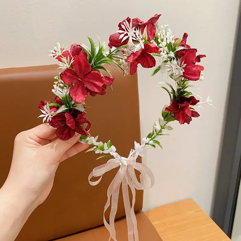 Girls' Flower Headband Mori Style 2024 New - Image 5