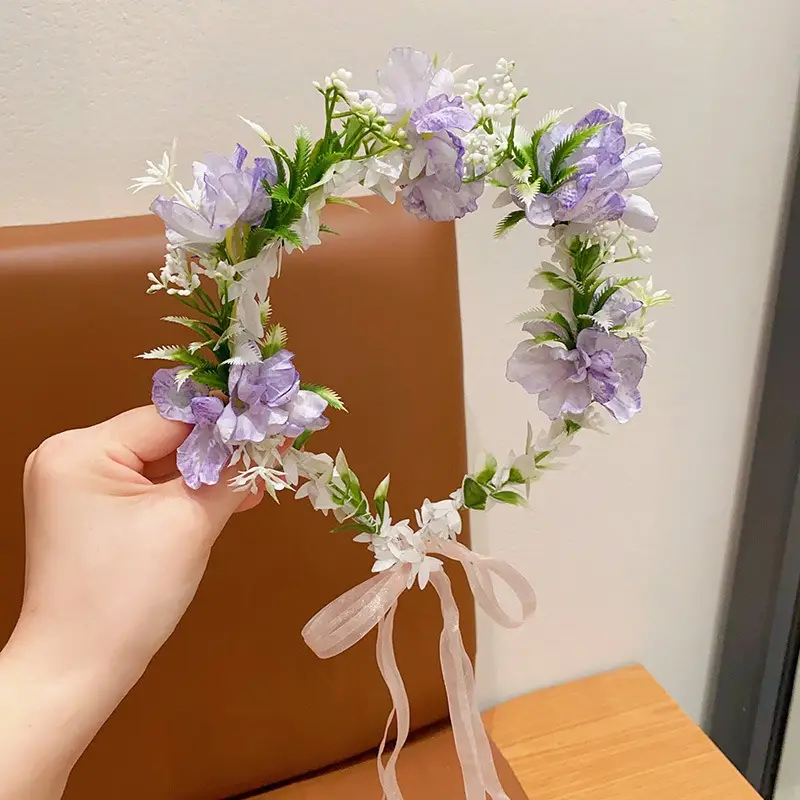 Girls' Flower Headband Mori Style 2024 New - Image 6