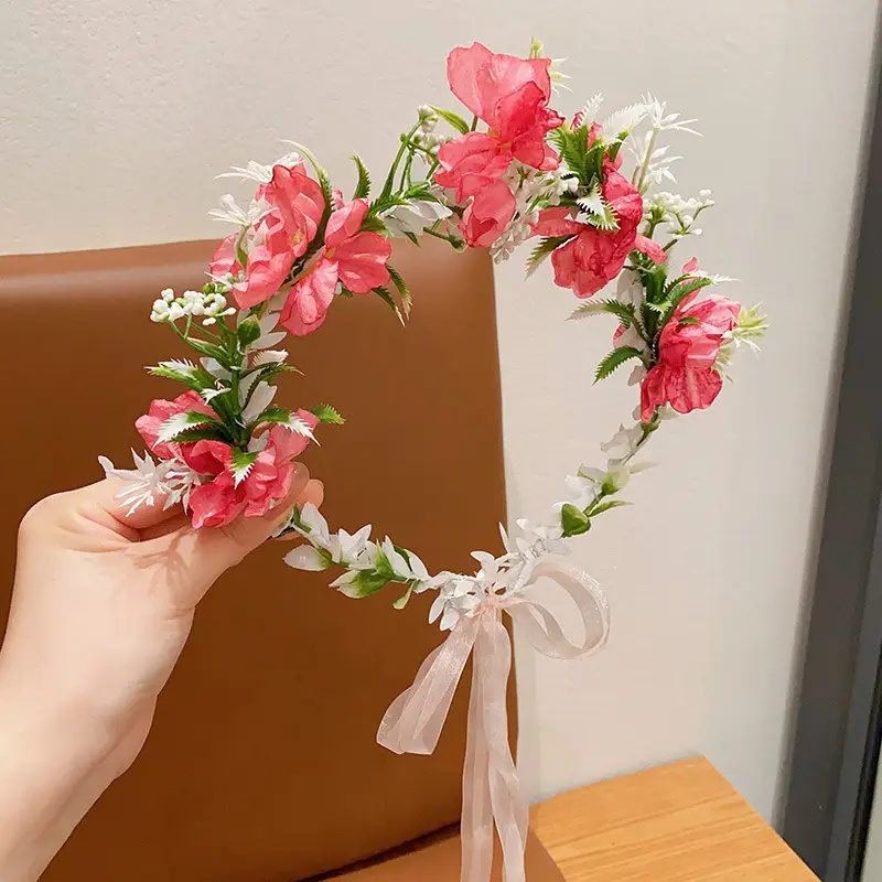 Girls' Flower Headband Mori Style 2024 New - Image 7