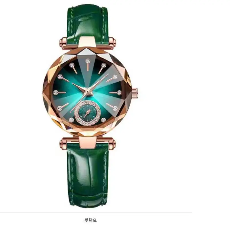Lobaoli Women's Rose Gold Quartz Watch with Blue Dial — feature 5