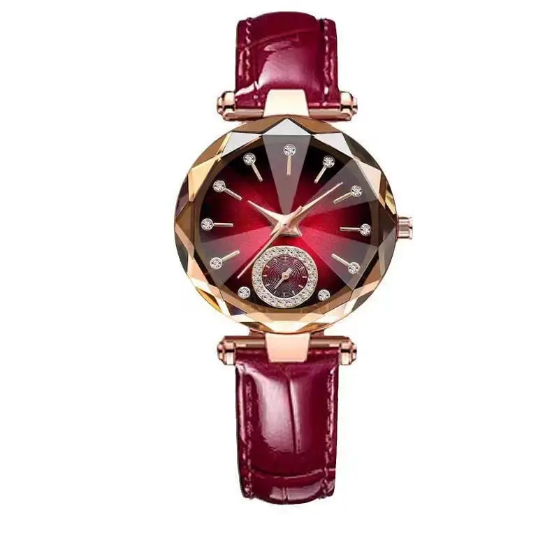 Lobaoli Women's Rose Gold Quartz Watch with Blue Dial — feature 6