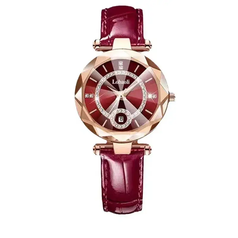Lobaoli Women's Rose Gold Quartz Watch with Blue Dial - Image 9