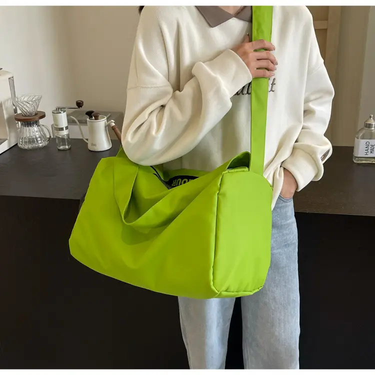 Women's Large Capacity Gym Bag Green Dry Wet Separate — feature 11