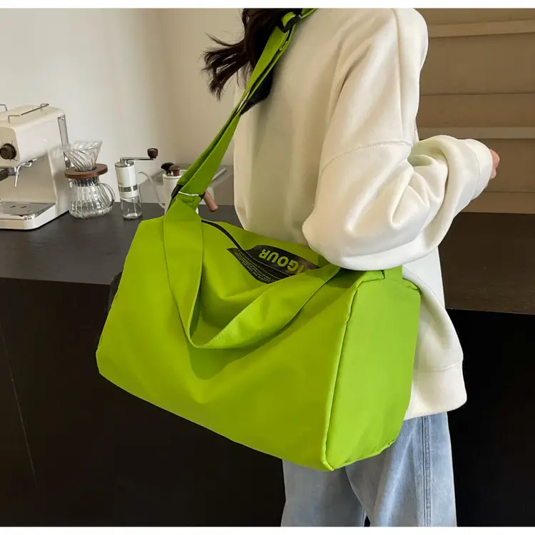 Women's Large Capacity Gym Bag Green Dry Wet Separate — feature 17