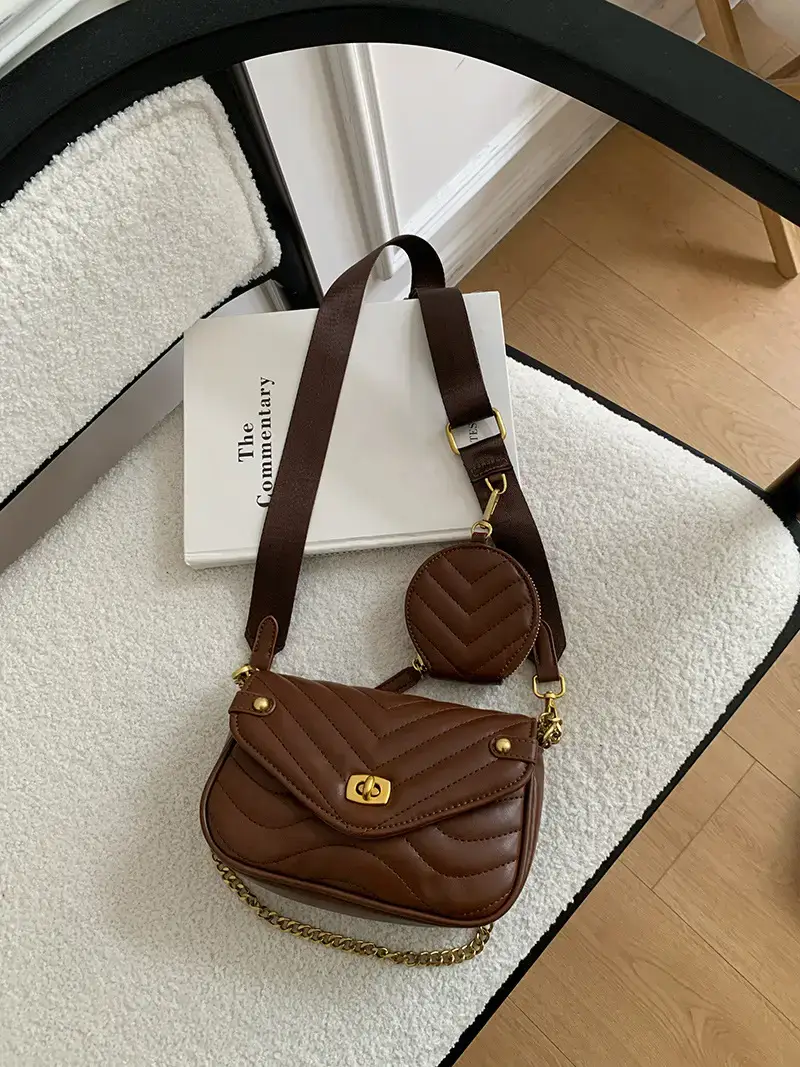 Textured Chain Shoulder Bag for Women 2026 - Image 5
