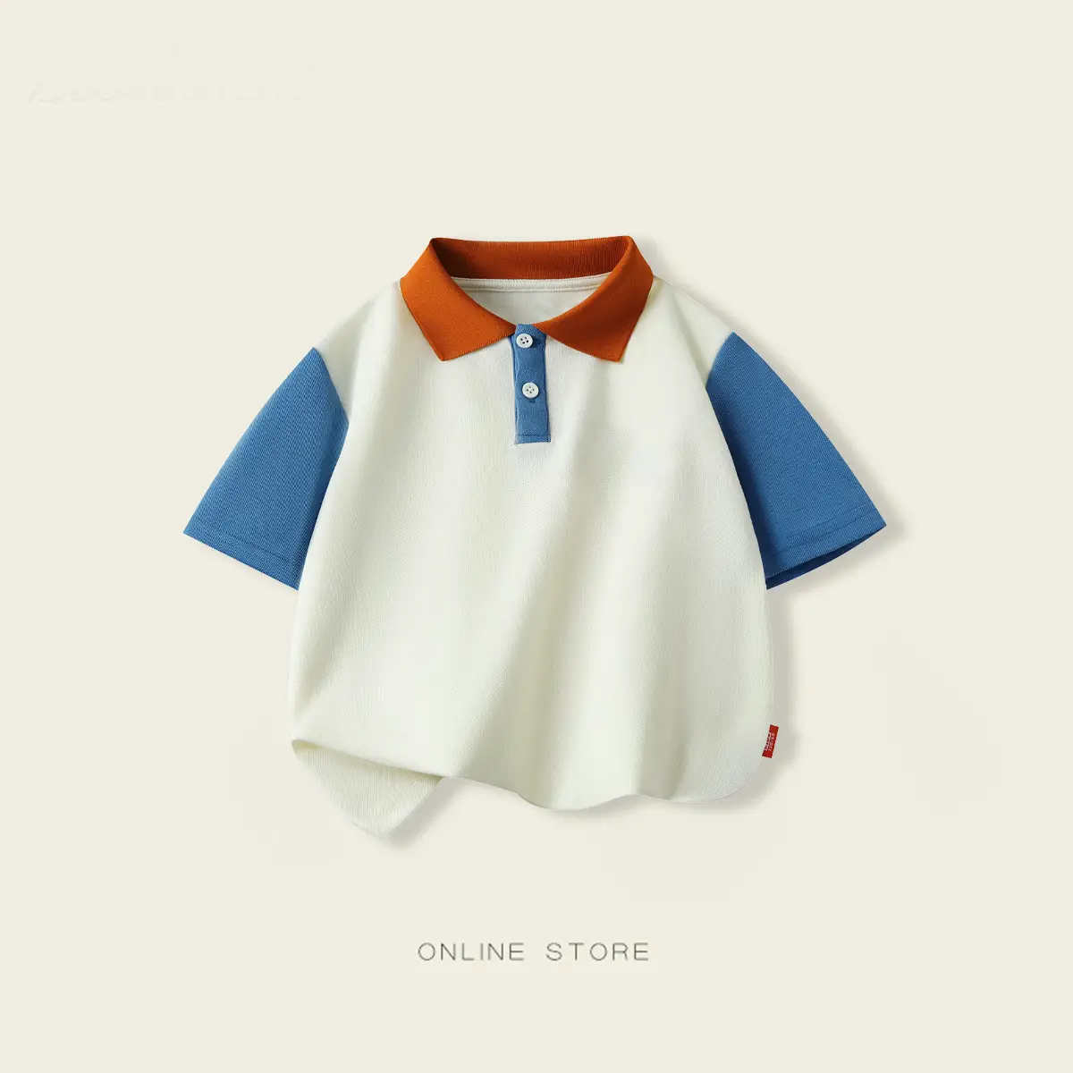 Boys Polo Shirt White Green Short Sleeve 2025 - Image 3