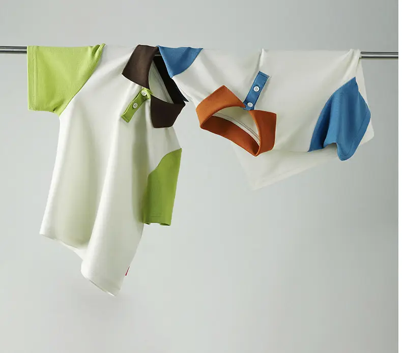 Boys Polo Shirt White Green Short Sleeve 2025 — feature 11