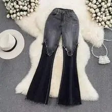 Apricot Multi-Flap Pocket Pants for Women Spring Fall New High-Waisted Loose Wide-Leg Slim Versatile Casual Pants Trendy — feature 2