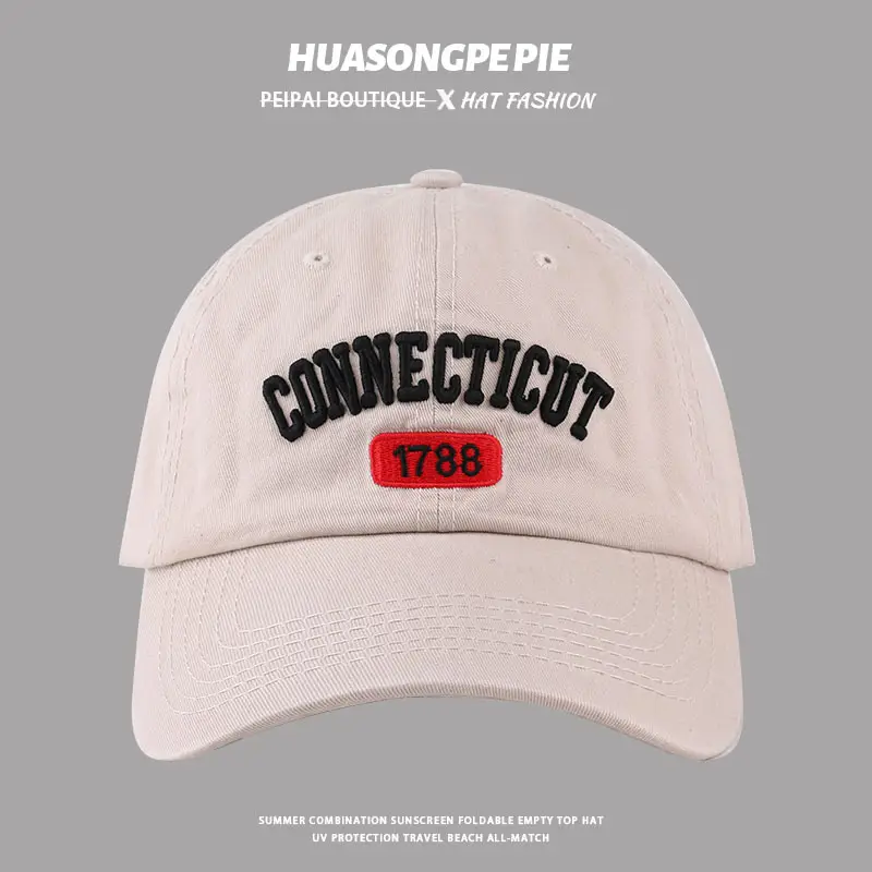 HUASONGCPIE Connecticut 1788 Brim Cap Maroon - Image 2