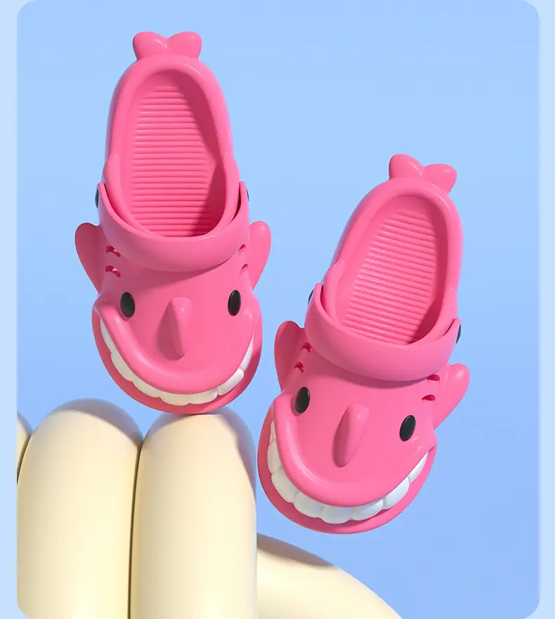 Cute Little Shark Kidsren's Slippers for Boys 2025 Summer New Outer Wear Non-Slip Baby Family Slippers for Girls — feature 10