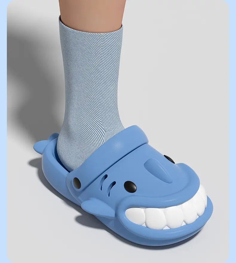 Cute Little Shark Kidsren's Slippers for Boys 2025 Summer New Outer Wear Non-Slip Baby Family Slippers for Girls — feature 12