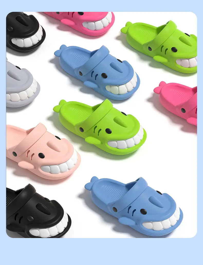 Cute Little Shark Kidsren's Slippers for Boys 2025 Summer New Outer Wear Non-Slip Baby Family Slippers for Girls — feature 13