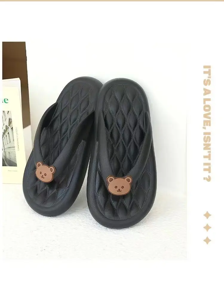 Women's Summer Flip-Flops 2026 New Cute Bear Soft-Soled Non-Slip Beach Flip-Flops — feature 7