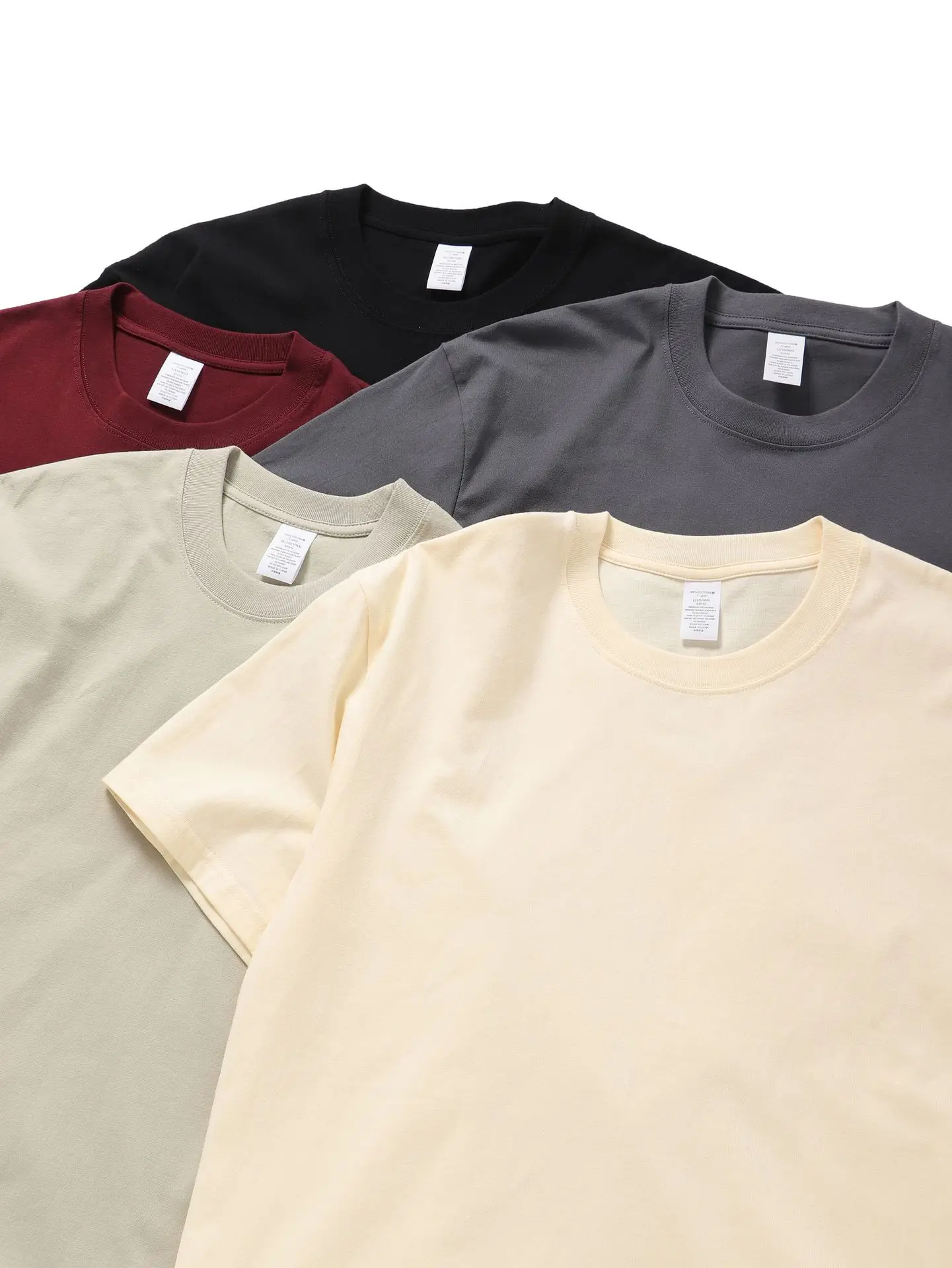 Men Maroon Cotton T-Shirt Short Sleeve Crew Neck