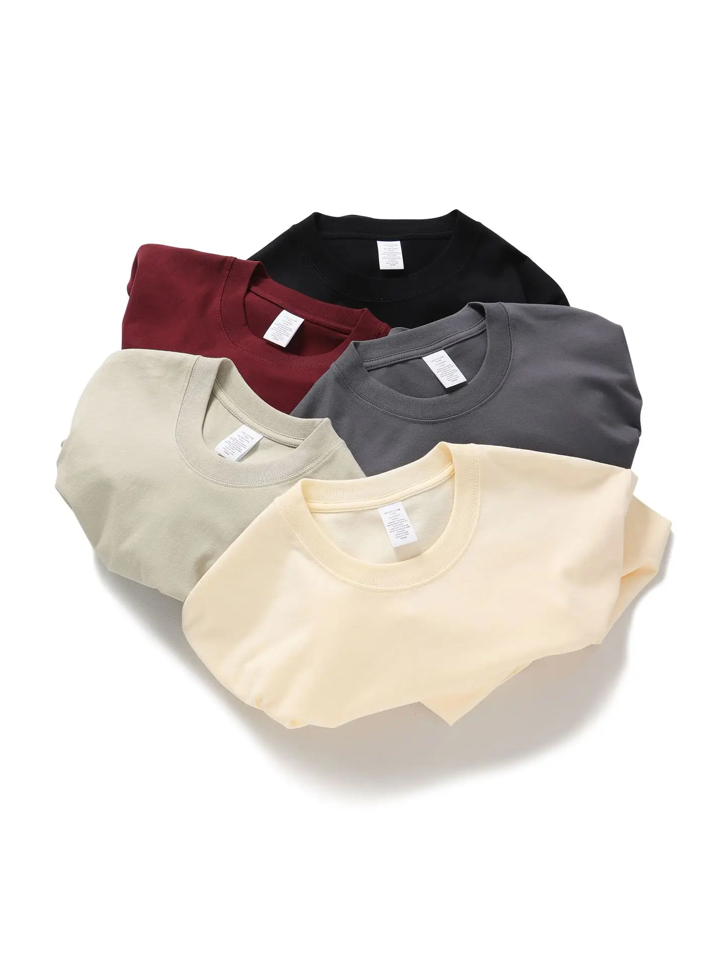 Men Maroon Cotton T-Shirt Short Sleeve Crew Neck