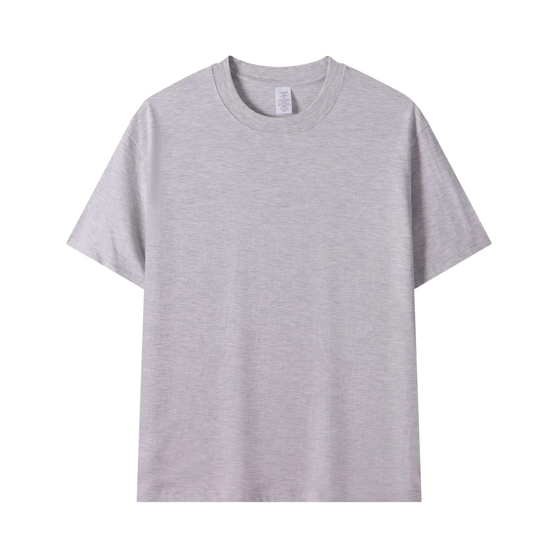 Men Maroon Cotton T-Shirt Short Sleeve Crew Neck