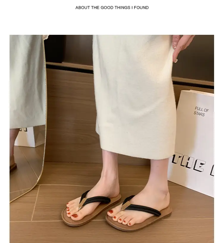 Women's Flat Beach Thong Flip-Flops 2024 Summer — feature 12