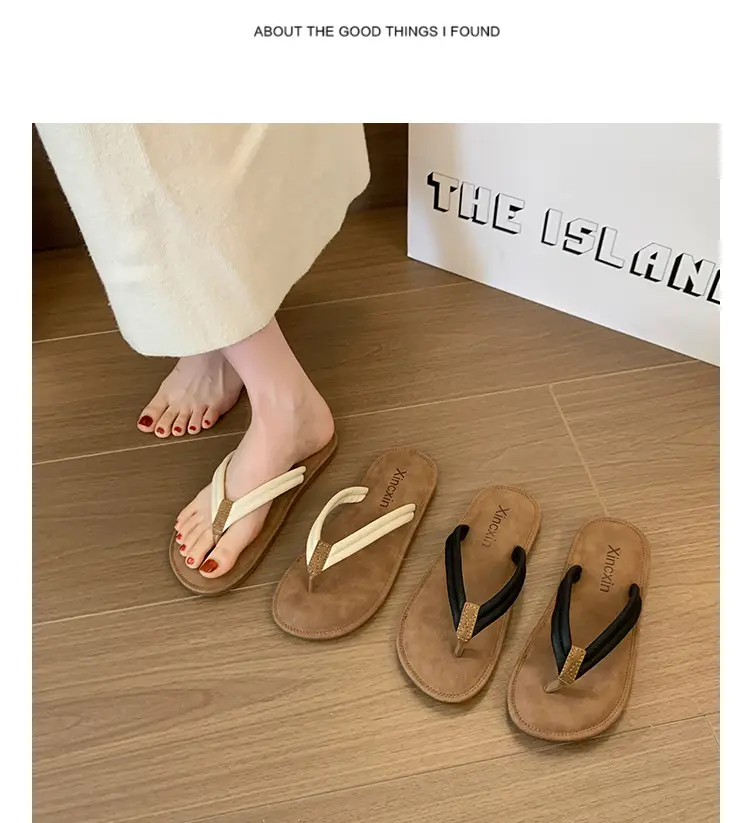 Women's Flat Beach Thong Flip-Flops 2024 Summer — feature 17