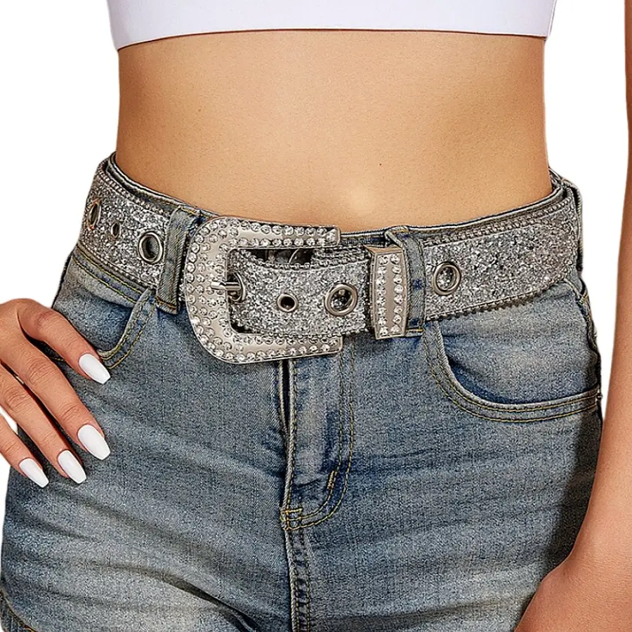 Women's Rhinestone Wide Belt Decoration European American Style - Image 11