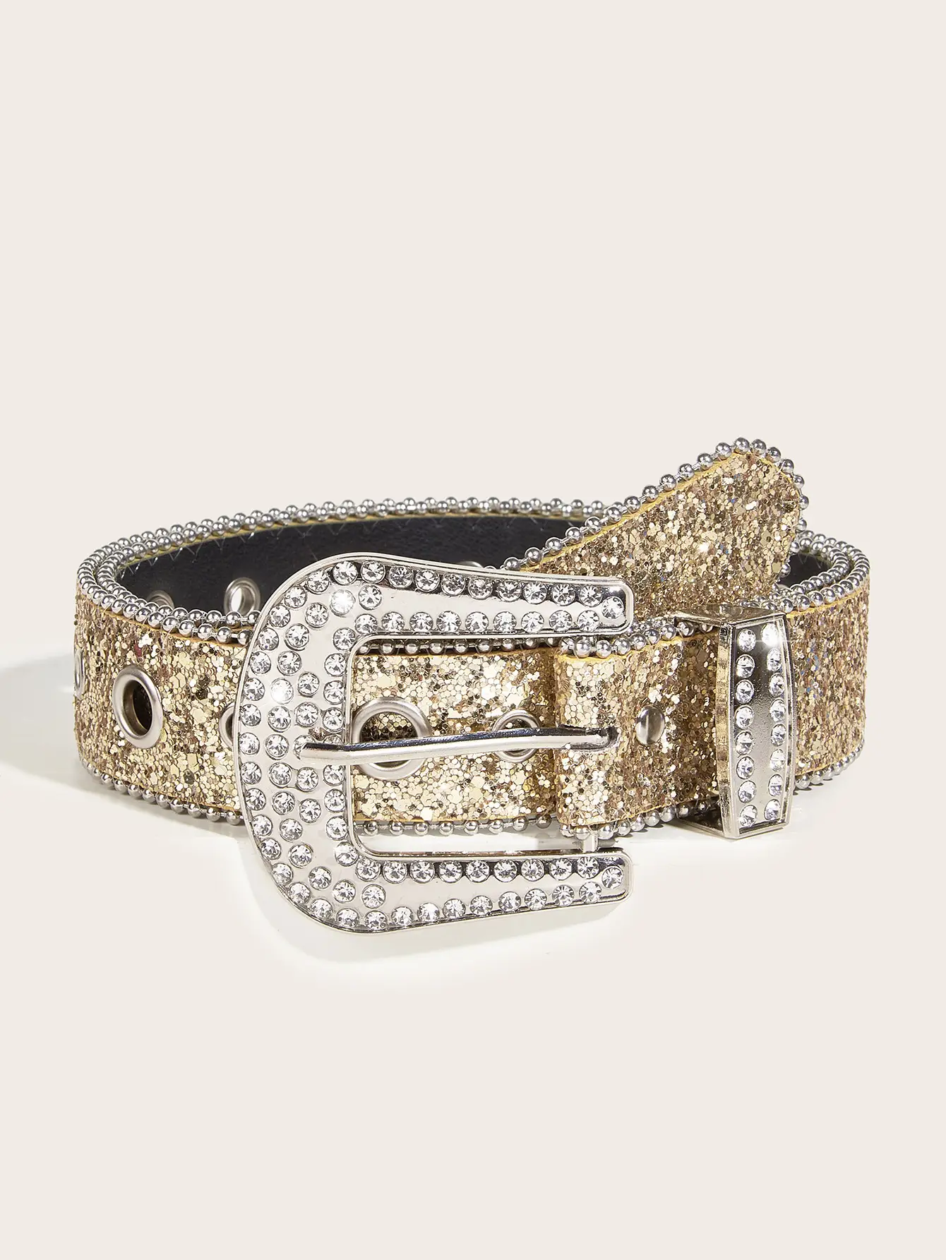 Women's Rhinestone Wide Belt Decoration European American Style — feature 11