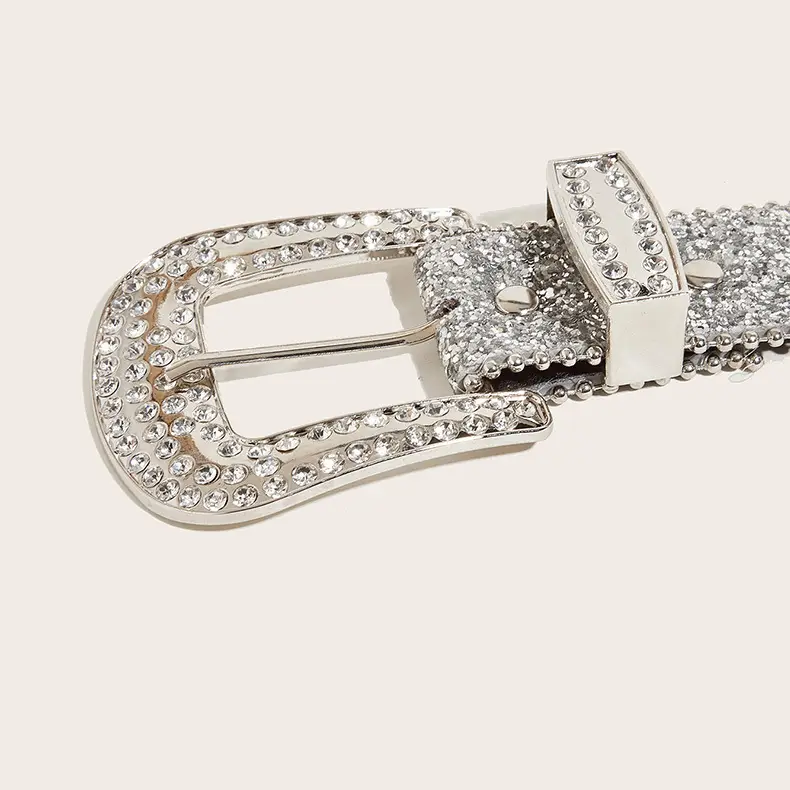 Women's Rhinestone Wide Belt Decoration European American Style — feature 5